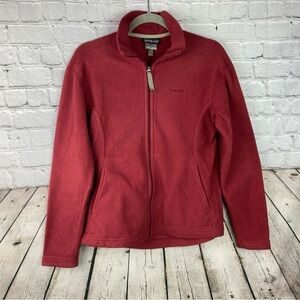Vintage Patagonia Synchilla Red Full Zip Up Fleece Jacket Size Medium